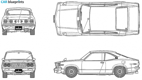 1971 Mazda Savanna GT Coupe blueprint